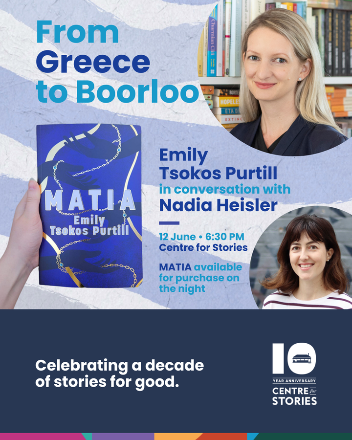 MATIA - The Centre for Stories - In conversation with Nadia Heisler - Thursday 12 June 2025